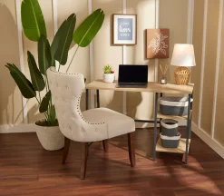 Eden Nailhead Upholstered Chair 8 Eden Nailhead Upholstered Chair -Home Style Shop 810515879 B0 1