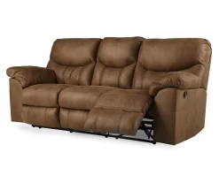 Boxberg Bark Faux Leather Reclining Sofa -Home Style Shop 810519664 1