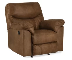 Boxberg Bark Faux Leather Rocker Recliner -Home Style Shop 810519666 1