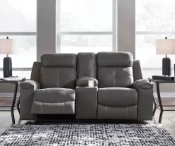 Jesolo Gray Reclining Console Loveseat 11 Jesolo Gray Reclining Console Loveseat -Home Style Shop 810519670 2