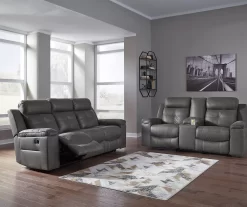 Jesolo Gray Reclining Sofa 9 Jesolo Gray Reclining Sofa -Home Style Shop 810519671 810519670 1