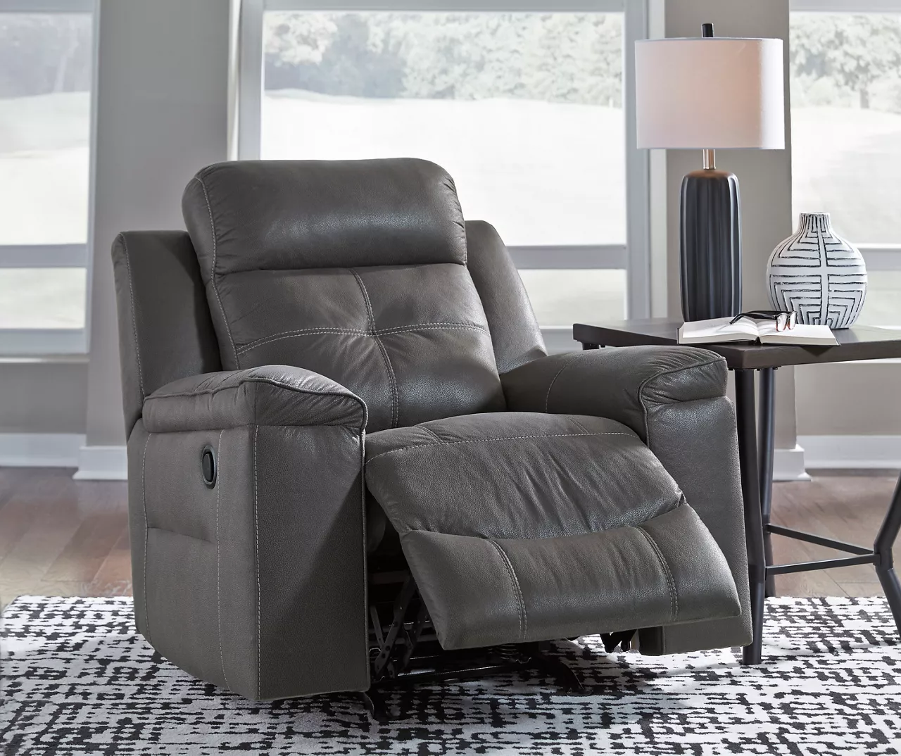 Jesolo Gray Rocker Recliner 3 Jesolo Gray Rocker Recliner - Image 3