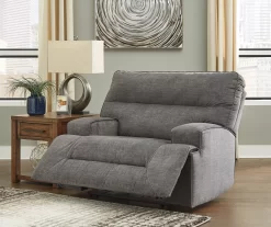 Coombs Charcoal Wide Seat Recliner 9 Coombs Charcoal Wide Seat Recliner -Home Style Shop 810519708 5