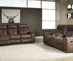 Jesolo Coffee Reclining Sofa -Home Style Shop 810519726 810519673 1 1