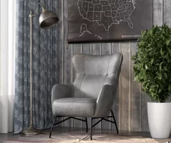 Norwich Badlands Charcoal Accent Chair -Home Style Shop 810519875 8