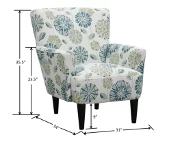 Middleton Cascade Teal Accent Chair -Home Style Shop 810519948 5