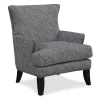 Bossa Gray Print Accent Chair