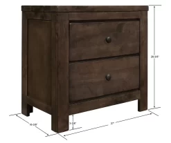 Florence 2-Drawer Nightstand -Home Style Shop 810519987 5
