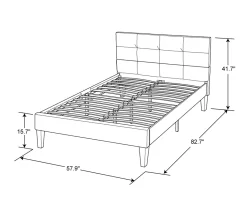 Orson Beige Full Upholstered Bed -Home Style Shop 810524559 8