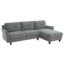 Hayward Gray Curved Arm Sectional -Home Style Shop 810524580 11