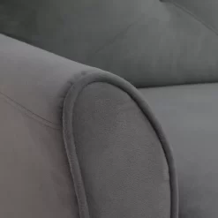 Hayward Gray Curved Arm Sectional -Home Style Shop 810524580 51