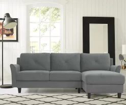 Hayward Gray Curved Arm Sectional -Home Style Shop 810524580 8