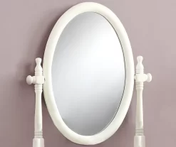 Antique White 2-Piece Mirror Vanity Set -Home Style Shop 810527351 3