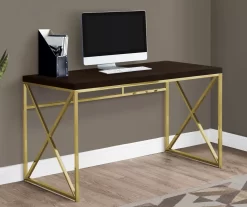 Monarch Metal Computer Desk -Home Style Shop 810527353 1