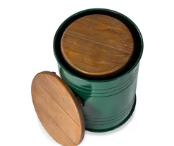 Farmhouse Barrel Storage Stools, 2-Pack -Home Style Shop 810528260 5