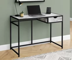42" Single Drawer Computer Desk -Home Style Shop 810533362 1 1