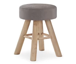 Wooden Leg Upholstered Ottoman -Home Style Shop 810533418 2