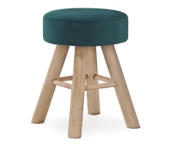 Wooden Leg Upholstered Ottoman -Home Style Shop 810533419 2