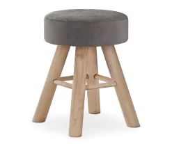 Wooden Leg Upholstered Ottoman -Home Style Shop 810533420 2