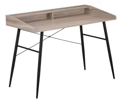 2-Cubby Computer Desk With Hutch -Home Style Shop 810533451 2