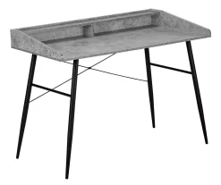 2-Cubby Computer Desk With Hutch -Home Style Shop 810533455 2