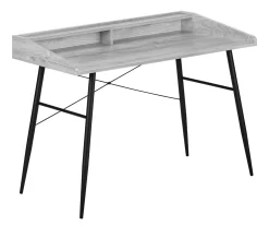 2-Cubby Computer Desk With Hutch -Home Style Shop 810533456 2