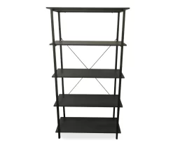 Real Living Rustic 5-Shelf Bookcase -Home Style Shop 810534675 1