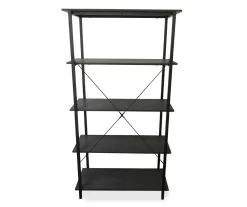 Real Living Rustic 5-Shelf Bookcase -Home Style Shop 810534675 3