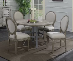 Sandstone Buff & Cream Upholstered Dining Chairs, 2-Pack -Home Style Shop 810535745 7