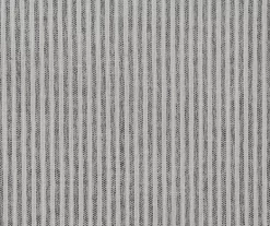 Pebble Gray Striped Upholstered Round Ottoman -Home Style Shop 810535758 3