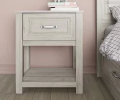 Sierra Ridge Levi Light Walnut Nightstand -Home Style Shop 810538118 3