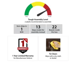 Flaxton Graphite Gray Electric Corner Fireplace Console -Home Style Shop 810538183 6