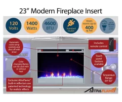 Newland White Electric Fireplace Console 10 Newland White Electric Fireplace Console -Home Style Shop 810538184 5