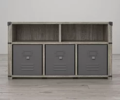 Nova Gray Oak Bedroom Storage Bench -Home Style Shop 810538200 1