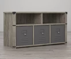 Nova Gray Oak Bedroom Storage Bench -Home Style Shop 810538200 2