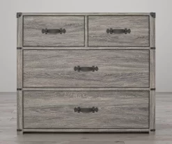 Nova Gray Oak 4-Drawer Storage Dresser -Home Style Shop 810538201 1