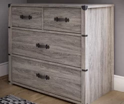 Nova Gray Oak 4-Drawer Storage Dresser -Home Style Shop 810538201 3
