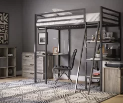 Nova Gray Oak 4-Drawer Storage Dresser -Home Style Shop 810538201 6