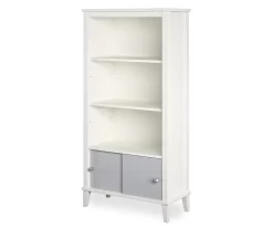 Monarch Hill Poppy Gray & White Bookcase -Home Style Shop 810538207 5