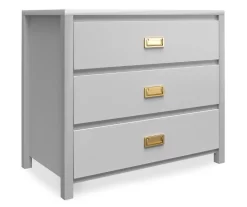 Monarch Hill Haven Dove Gray 3-Drawer Dresser -Home Style Shop 810538227 4
