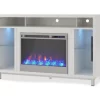48" Intrepid White Electric Fireplace Console