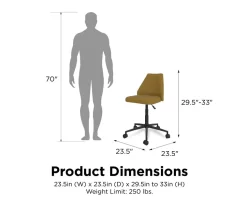 Novogratz Brittany Office Chair 23 Novogratz Brittany Office Chair -Home Style Shop 810538397 6