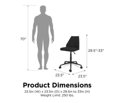 Novogratz Brittany Office Chair 18 Novogratz Brittany Office Chair -Home Style Shop 810538398 6