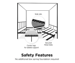 Novogratz Marion Canopy Bed -Home Style Shop 810538415 5