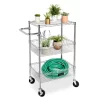 Chrome 3-Shelf Storage Cart
