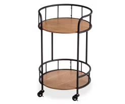Rolling 2-Tier Side Table -Home Style Shop 810539921 3