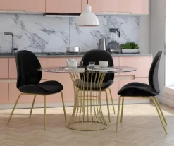 CosmoLiving Astor Velvet Dining Chair 28 CosmoLiving Astor Velvet Dining Chair -Home Style Shop 810540993 2