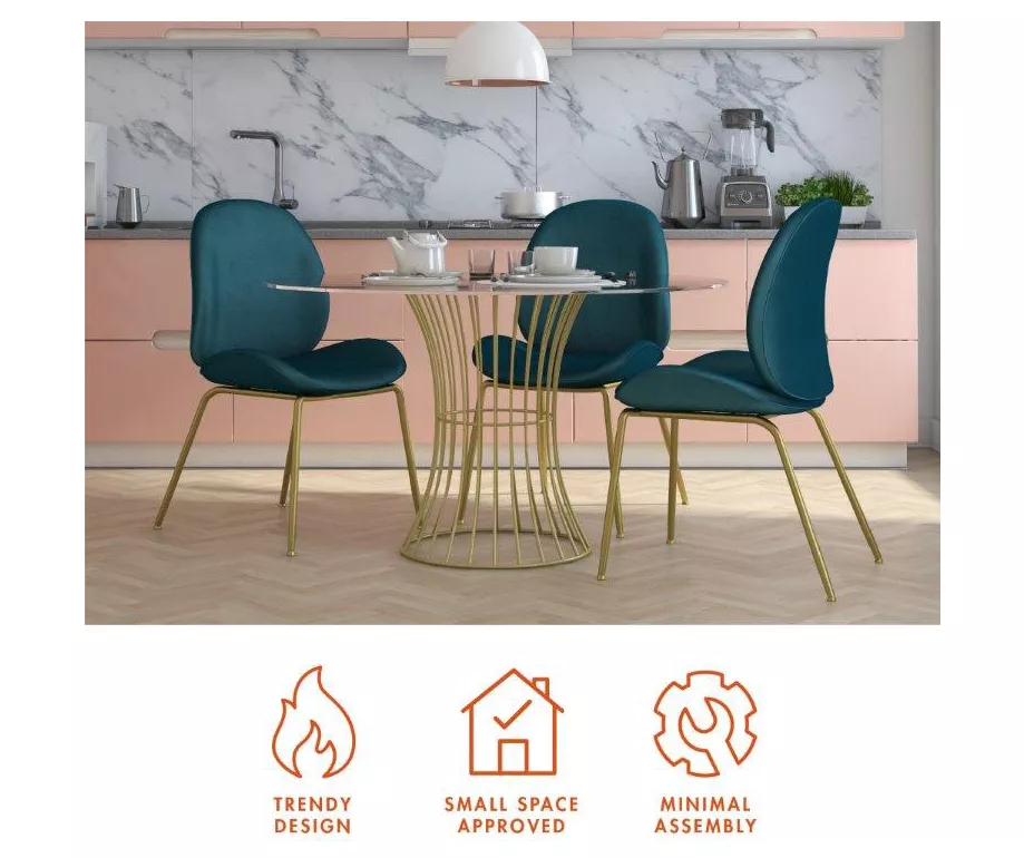 CosmoLiving Astor Velvet Dining Chair 16 CosmoLiving Astor Velvet Dining Chair - Image 16