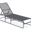 Nyla Charcoal Adjustable Wicker Chaise Patio Lounge