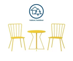 Heidi Yellow 3-Piece Bistro Patio Furniture Set -Home Style Shop 810541503 3